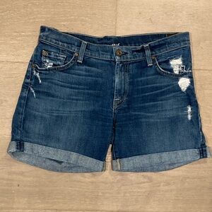 7 For All Mankind Broken Twill Mid Roll Short -size 29